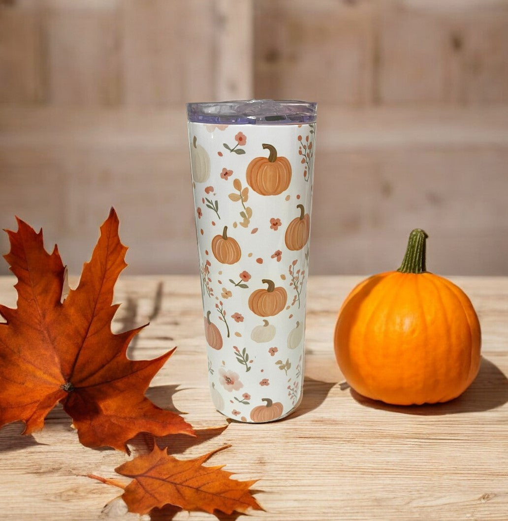 Autumn pumpkin tumbler