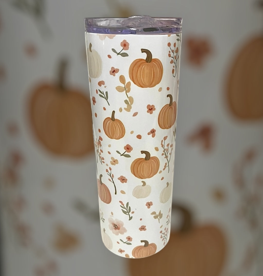 Autumn pumpkin tumbler