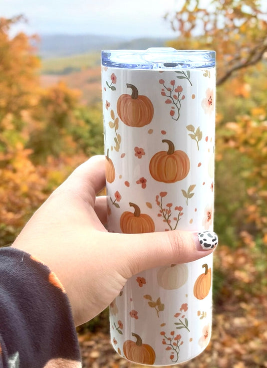 Autumn pumpkin tumbler