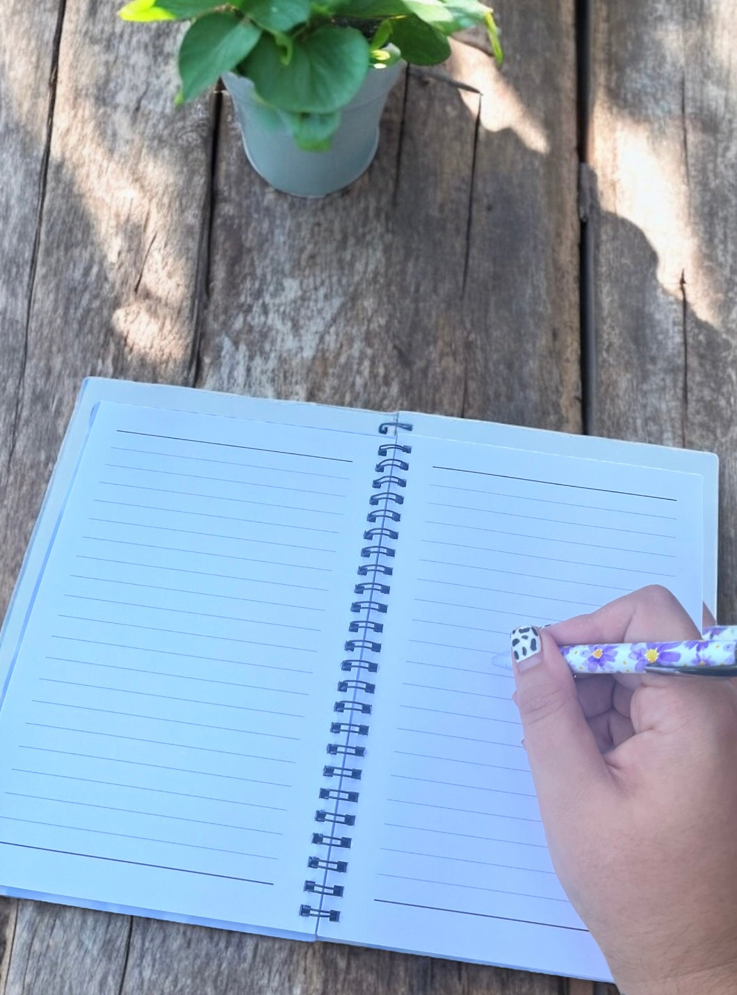 Lilac Floral Notebook & Pen Set