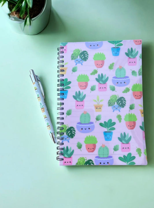 Cute Plant Notebook & Pen Set