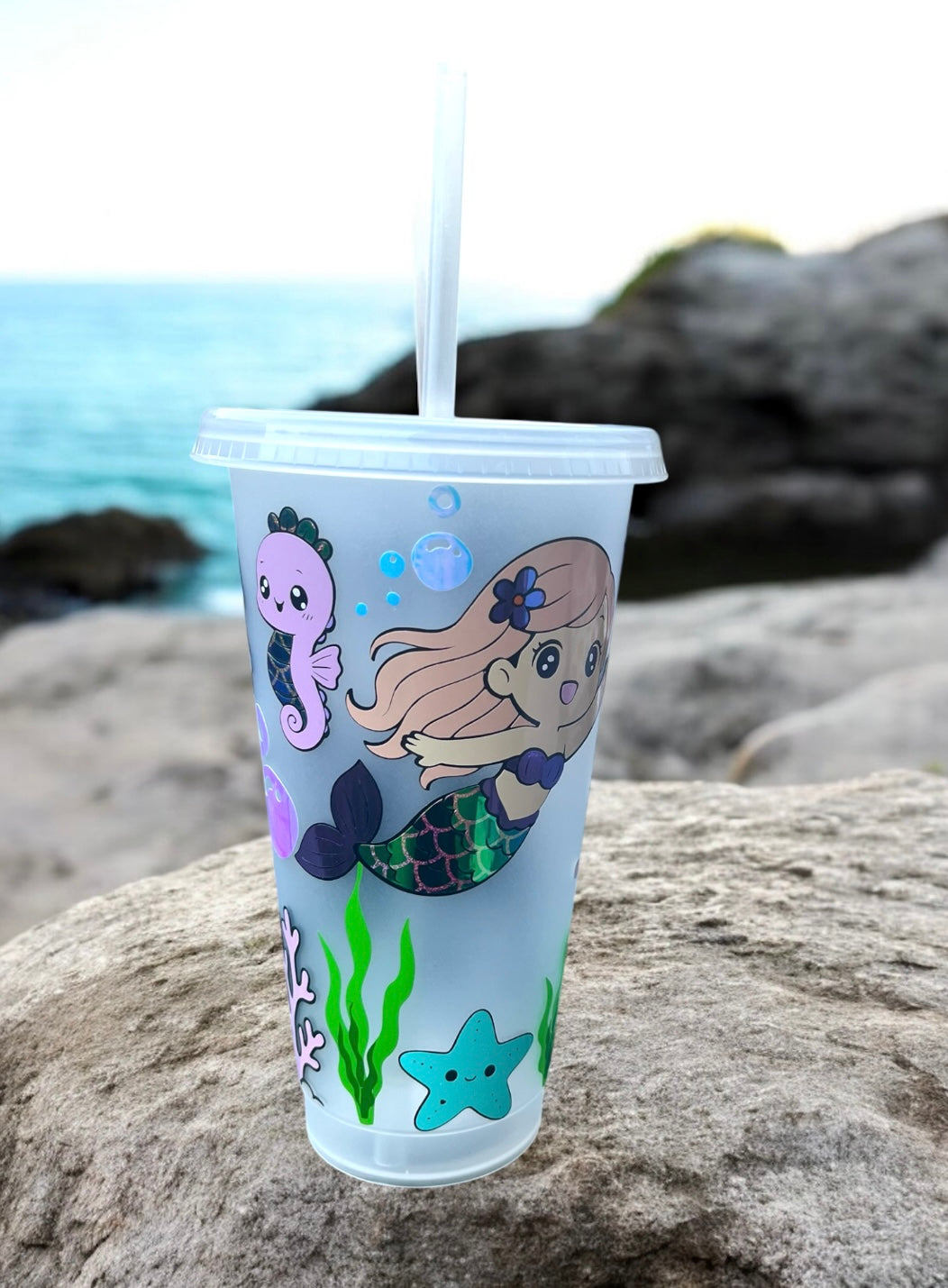 Mermaid Sea Friends Reusable Cold Cup