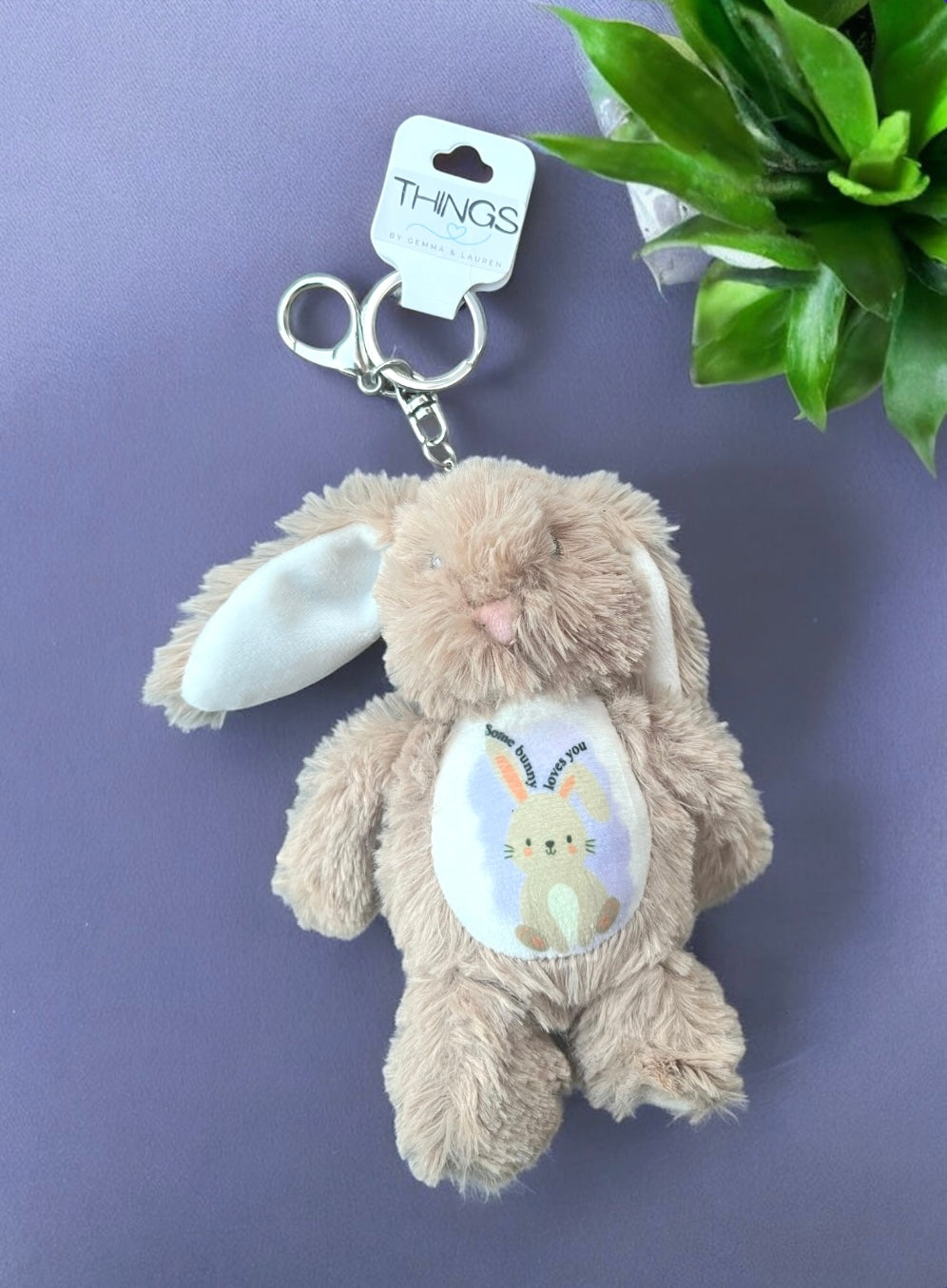 Some Bunny Loves You Bunny Keychain