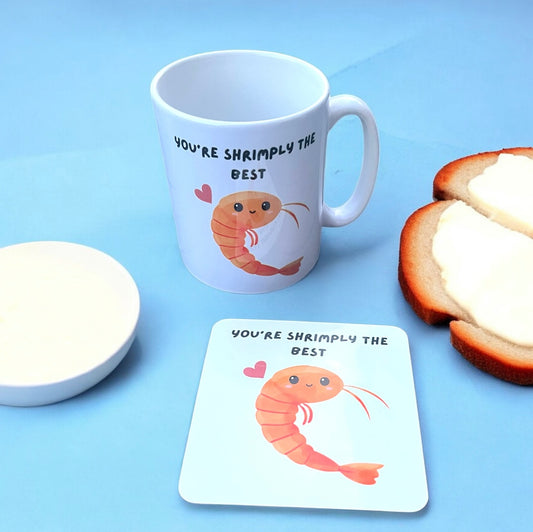Shrimply The Best Mug & Coaster Set
