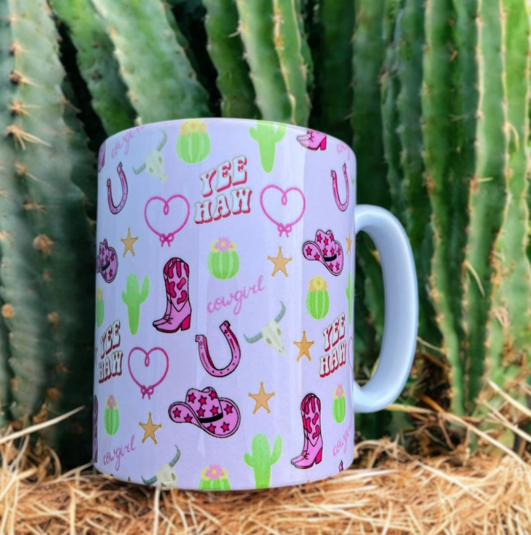 Pink Cowgirl Mug