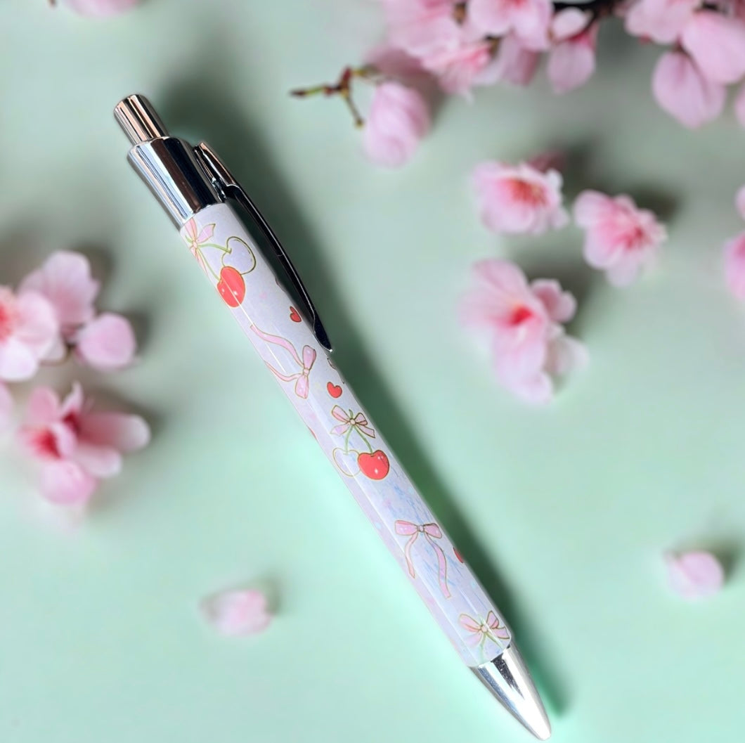 Cherry Bow Pen
