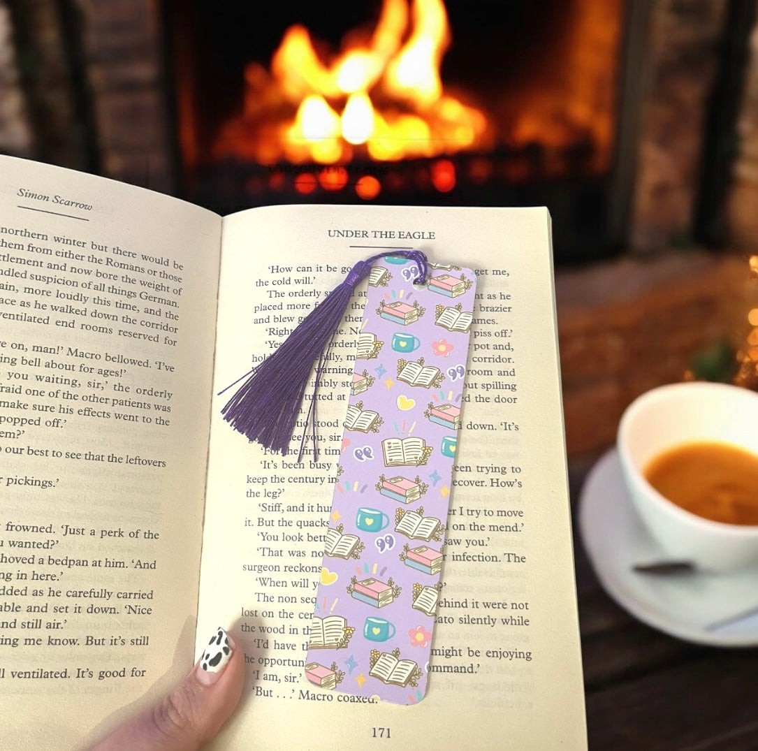 Purple Bookish Bookmark