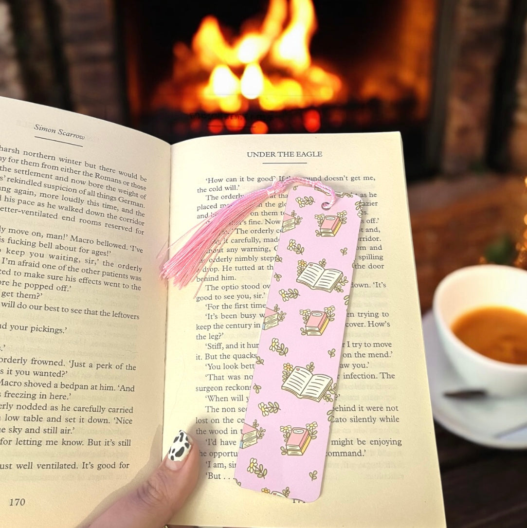 Pink Bookish Bookmark