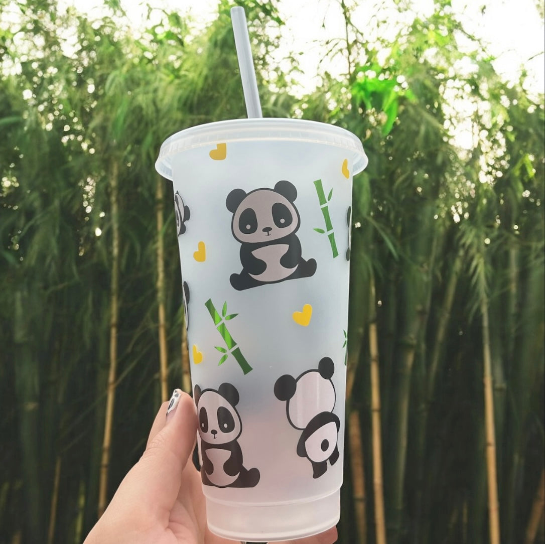 Someone Just Really Loves Pandas Reusable Cold Cup