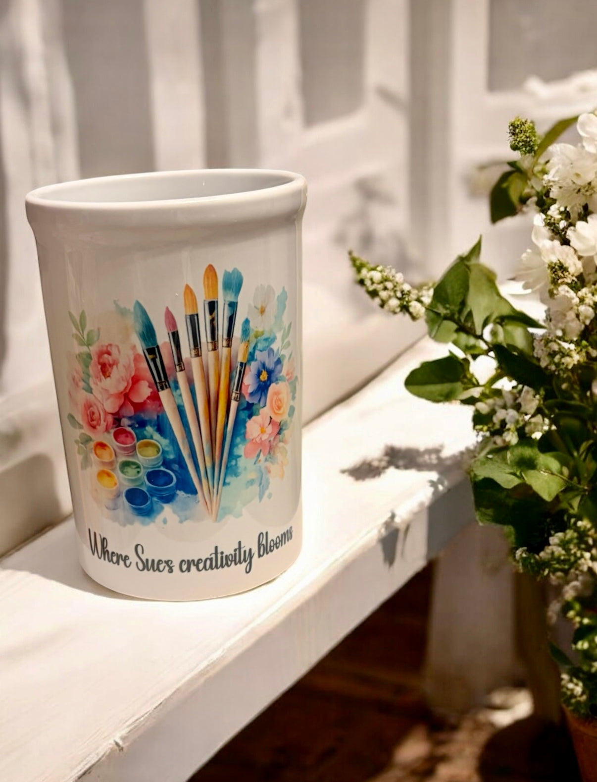 Custom Ceramic Paint Brush Pot