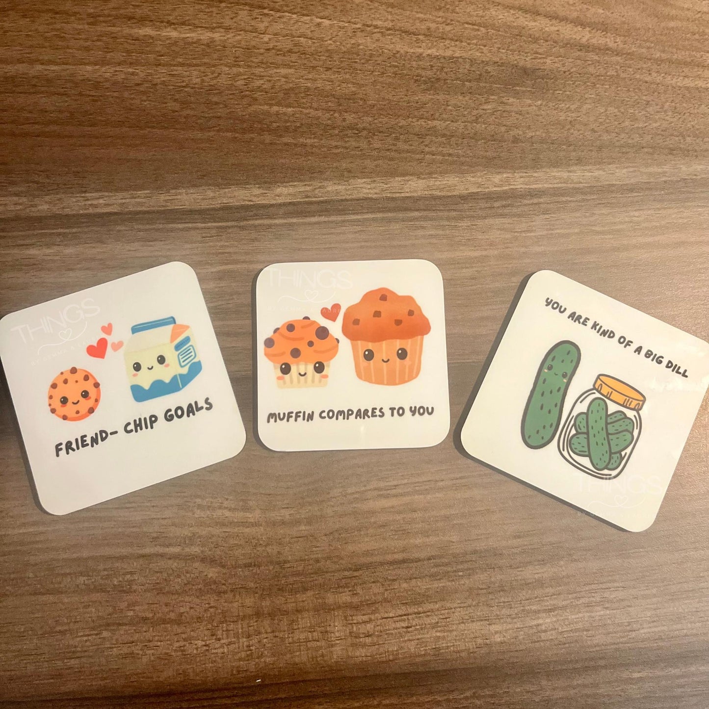 Personalised Pun Coasters - Benny and Todd range