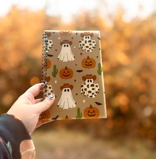 Halloween meets the Wild West notebook