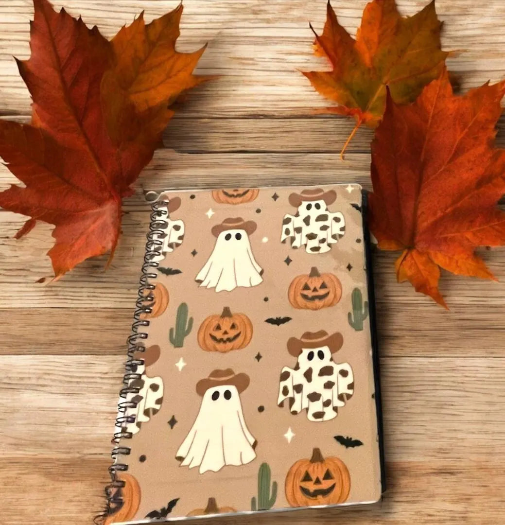 Halloween meets the Wild West notebook