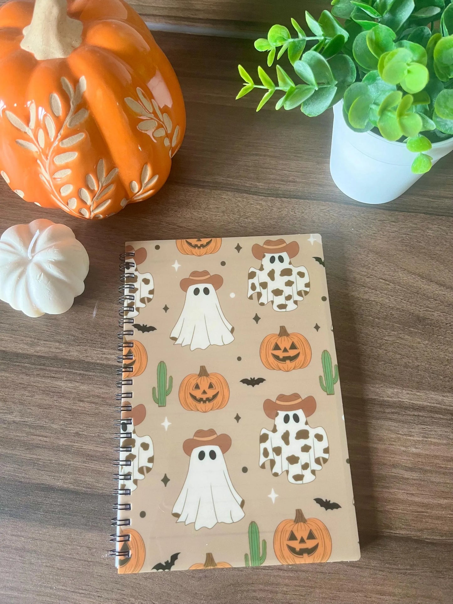 Halloween meets the Wild West notebook
