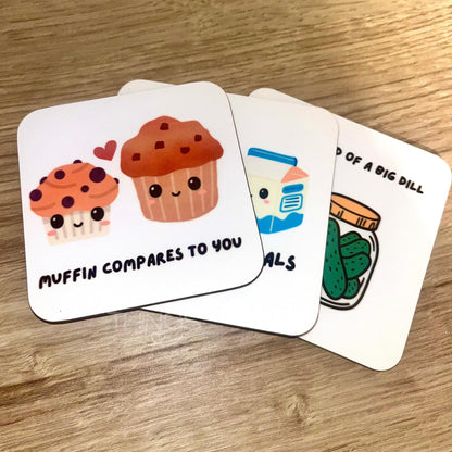 Personalised Pun Coasters - Benny and Todd range