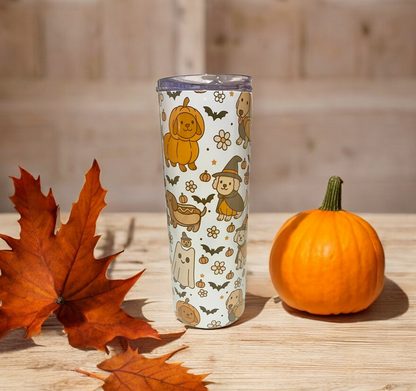 Howl-o-ween Pups Tumbler