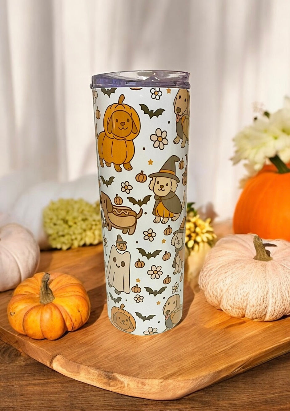 Howl-o-ween Pups Tumbler