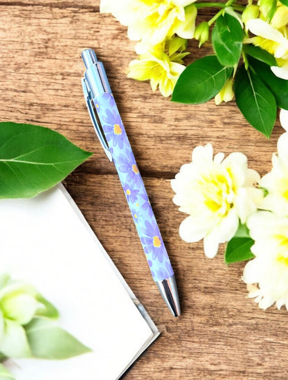 Lilac Floral Notebook & Pen Set