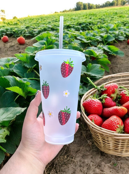 Strawberry  Reusable Cold Cup