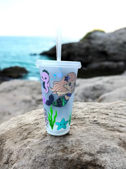 Mermaid Sea Friends Reusable Cold Cup