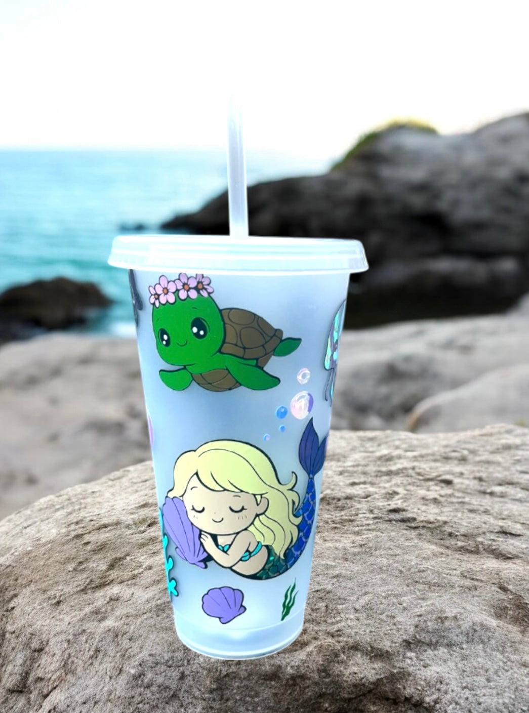 Mermaid Sea Friends Reusable Cold Cup
