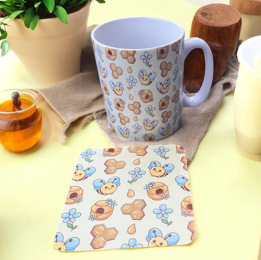 Bee Mug & Coaster Set