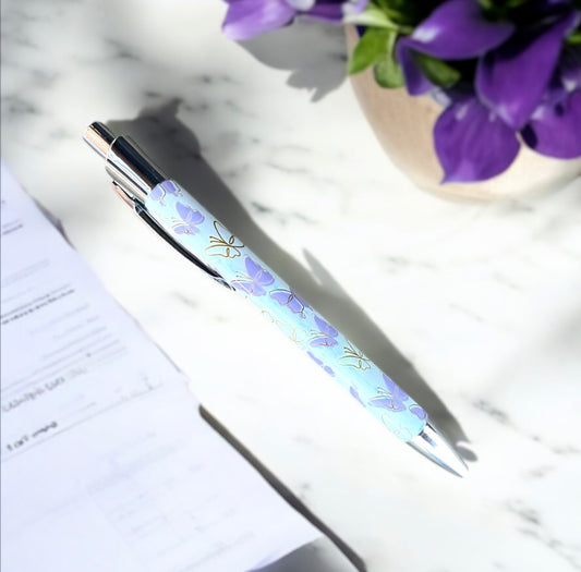 Lilac Butterfly Pen