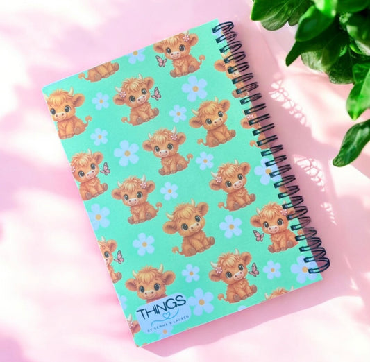 Highland cow A5 Notebook