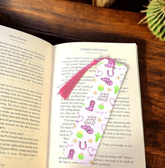 Pink Cowgirl Bookmark