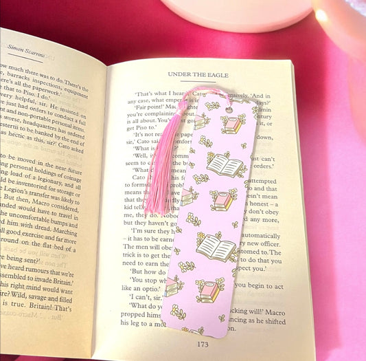 Pink Bookish Bookmark