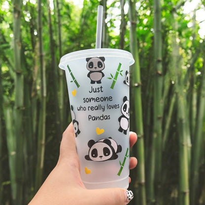 Someone Just Really Loves Pandas Reusable Cold Cup