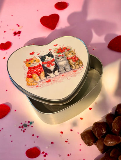 Adorable Cat Valentines Tin