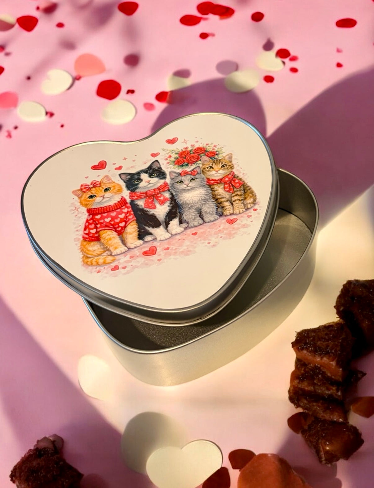 Adorable Cat Valentines Tin