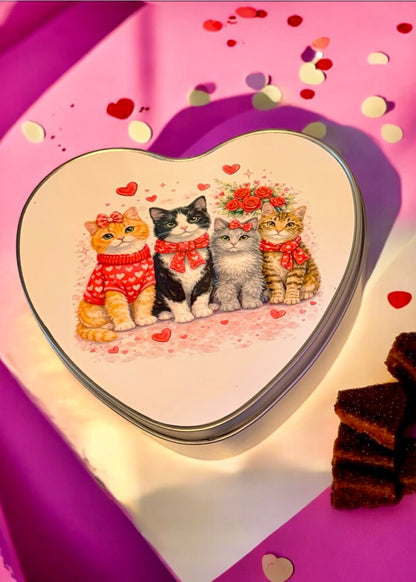 Adorable Cat Valentines Tin