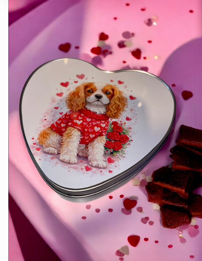 Adorable Dog Valentines Tin