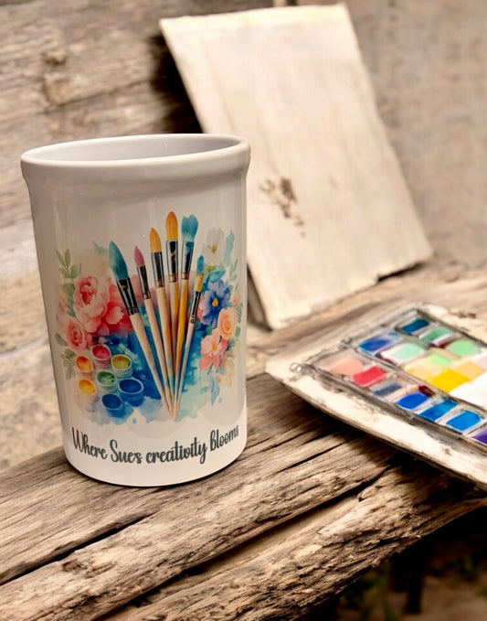 Custom Ceramic Paint Brush Pot