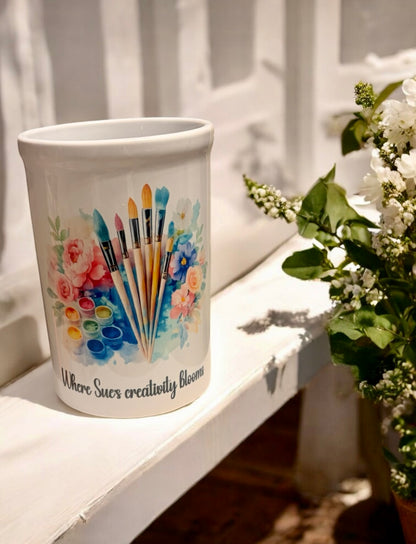 Custom Ceramic Paint Brush Pot